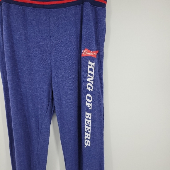 Budweiser Mens Lounge Relaxed Fit Y2K 90s Pants Size 2XL - Picture 3 of 10